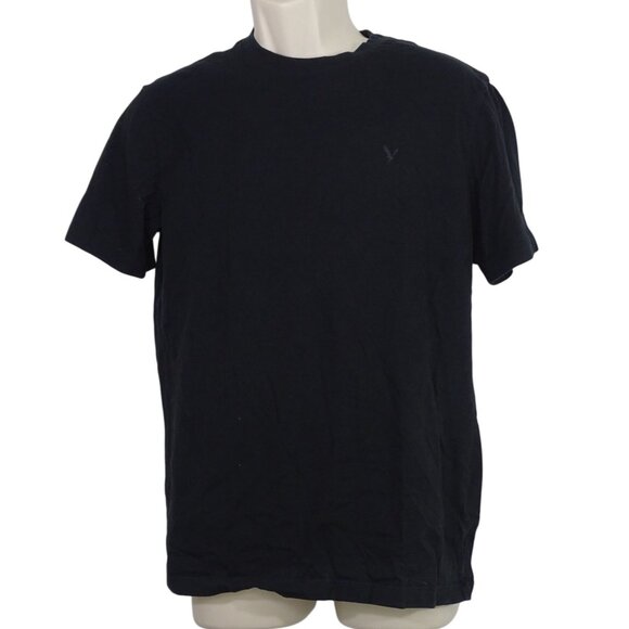 American Eagle Outfitters Black TShirt Super Soft Standard Fit Men Size S Casual - Picture 1 of 8